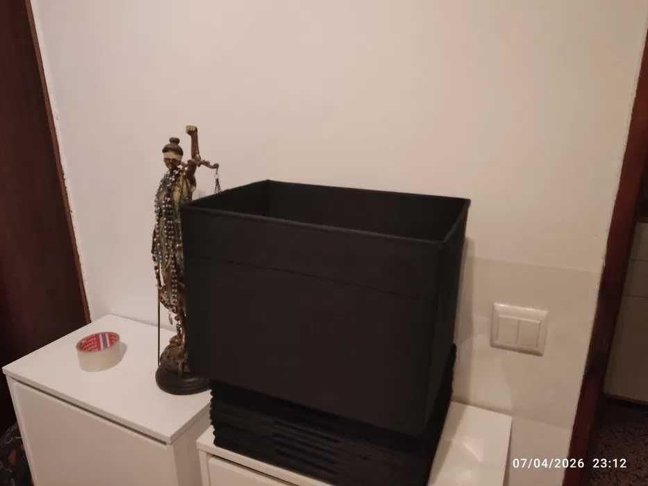 box de pano para arrumação estantes ikea kallax