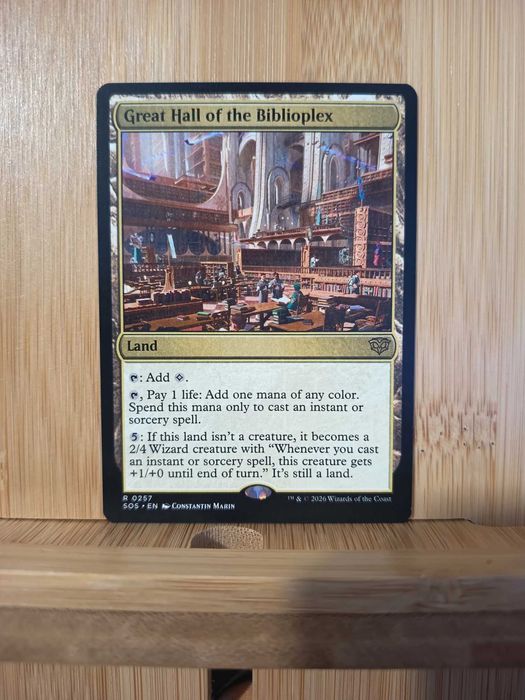 Magic MTG Great Hall of the Biblioplex Rare Secrets of Strixhaven