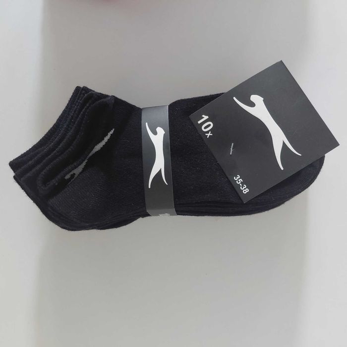 Slazenger Skarpetki stopki damskie czarne 10 par 35-38
