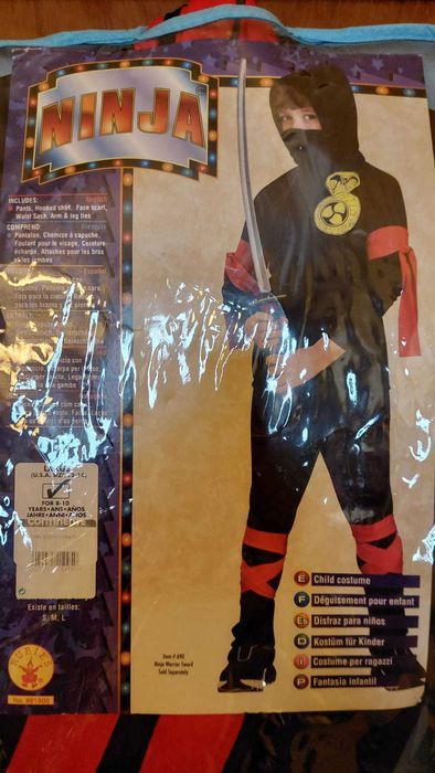 Disfarce de Ninja 8 aos 10 anos, Halloween