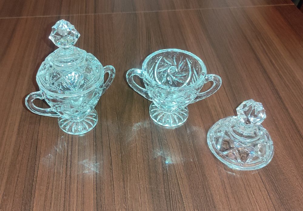 Cukiernica kryształowa z okresu PRL