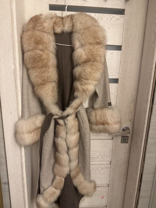 Płaszczyk alpaka futro