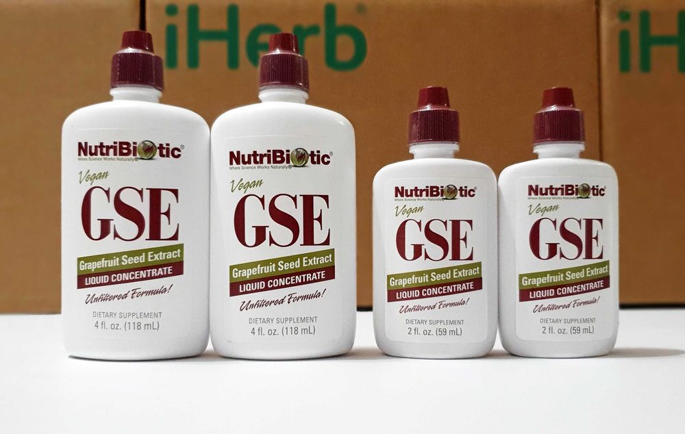 NutriBiotic GSE, экстракт семян грейпфрута (ГСЕ), 59мл и 118мл, iherb