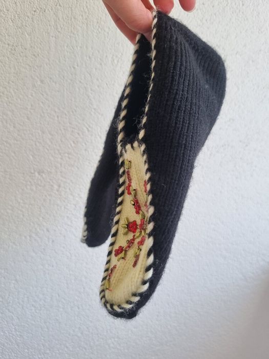 Нові вовняні тапочки носки ручної роботи