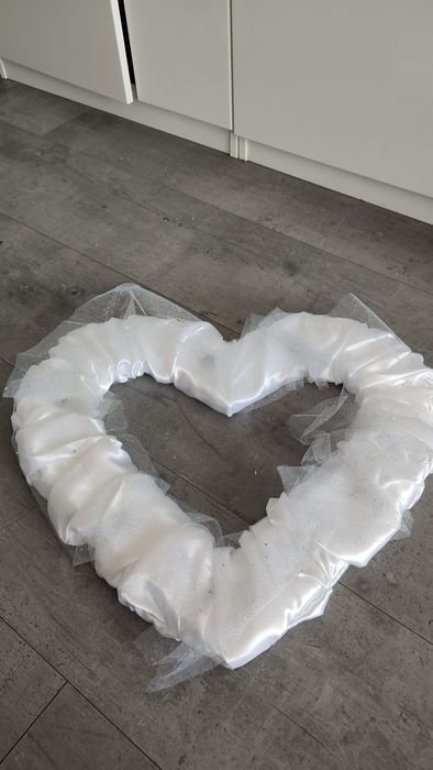 Serce dekoracyjne ślubne