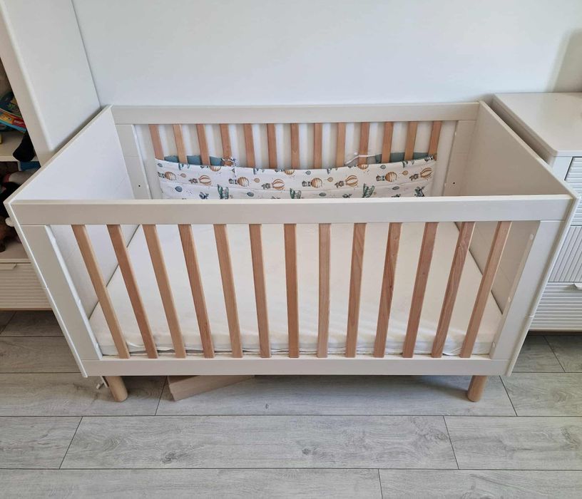 Łóżeczko dziecięce meble Fumio model miloo + materac Rucken stan dobry