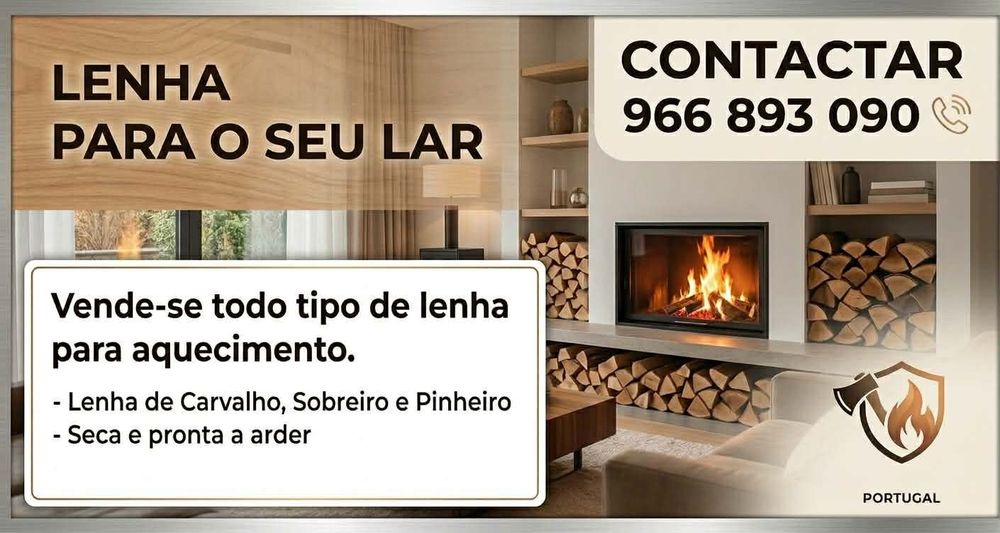 Carga com 2.5 M3 lenha carvalho   eucalipto pinheiro