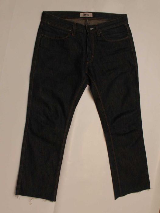 ACNE Studios 30 Crop Dry Denim джинсы из сырого денима