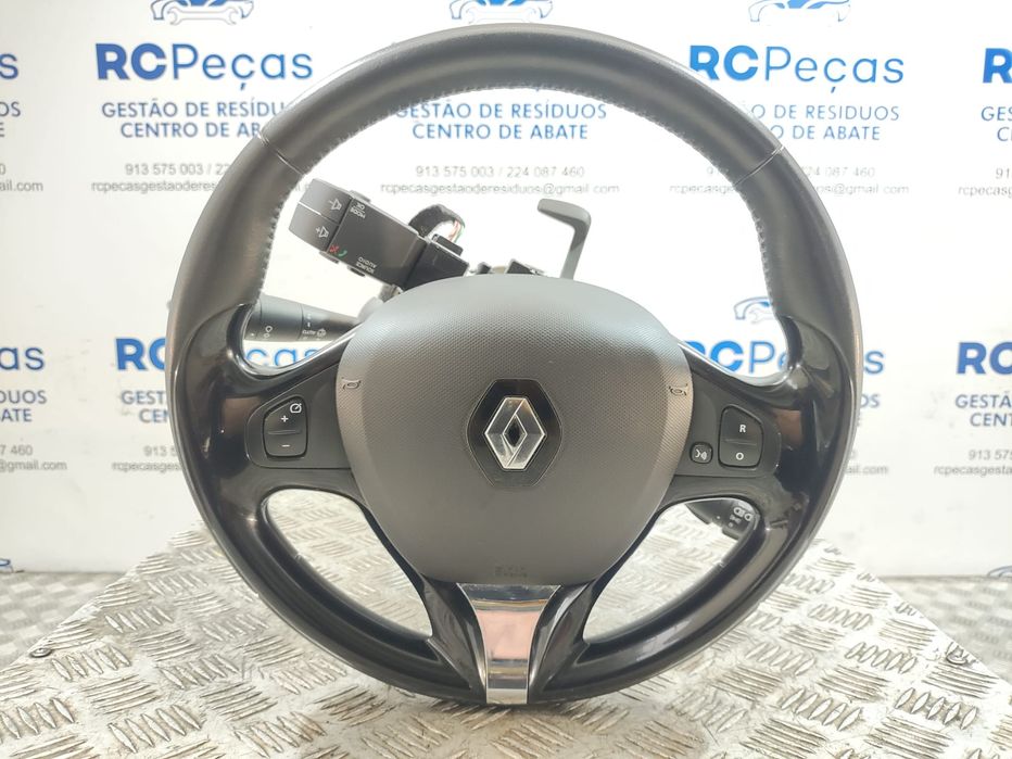 Volante Completo Pele Renault Clio IV 4 Mk4 Multifunções Kit Voz