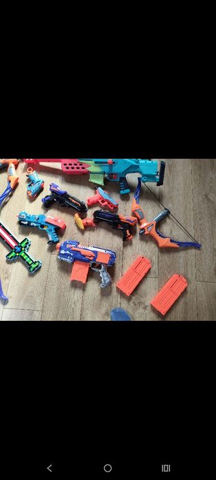 Pistolety NERF duzy zestaw