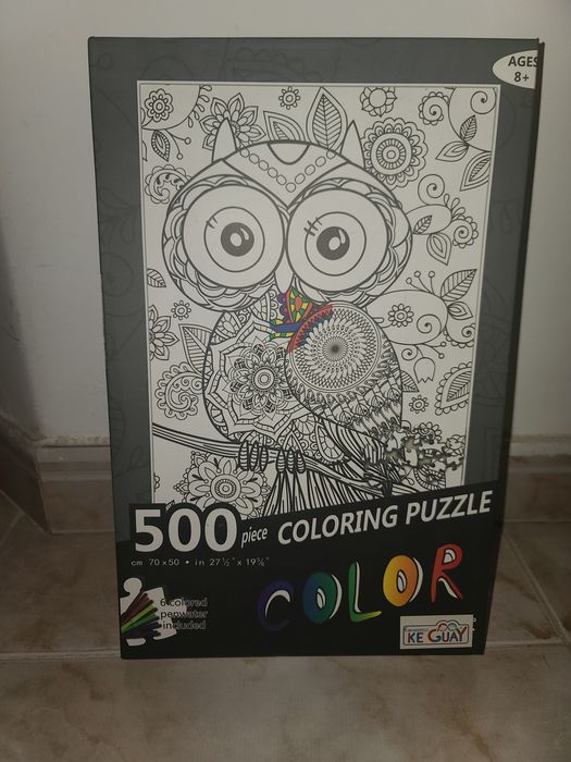 Puzzle mocho para montar e pintar