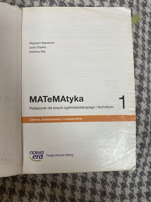 Książka  Matematyka zakres rozszerzony
