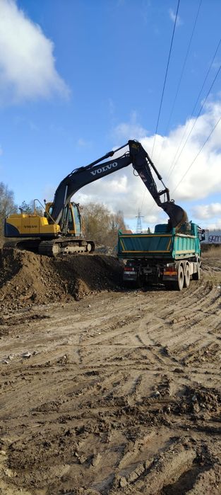 Usługi koparko-ładowarką, koparka, koparka gąsienicowa, mini koparka