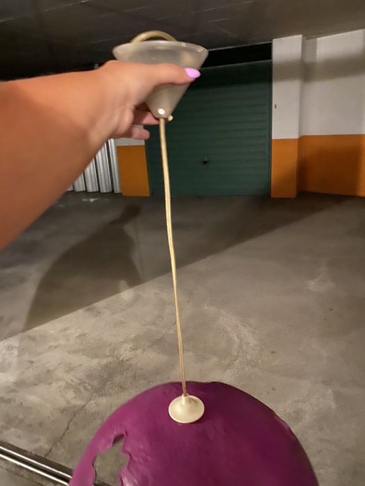 Candeeiro cor de rosa