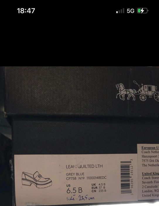 Mokasyny damskie , rozmiar 37 Loafersy Coach