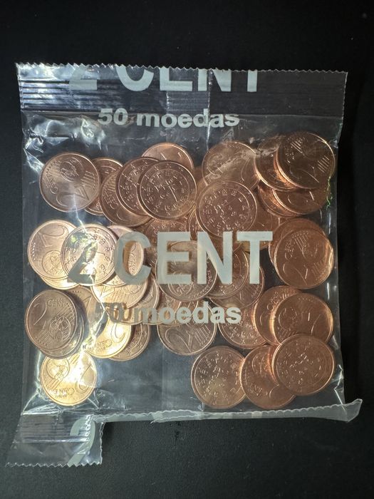 Conjunto de moedas euro Portugal 2002