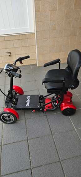 Scooter de mobilidade elétrico com 4 rodas dobrável