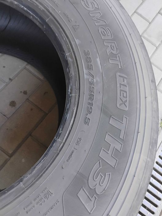 2 szt idealne 385/55R19.5 Hankook 2021 rok bieżnik 85%  bez napraw