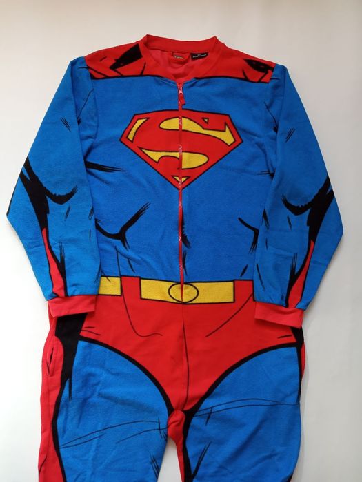Тёплая флисовая пижама, слип Superman (супермен) M/L, б/у