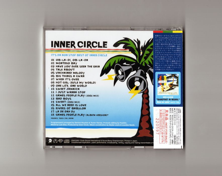 Inner Circle Reggae Best cd Promo Sample Japan