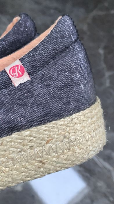 Espadryle meskie 41 sznurek szare