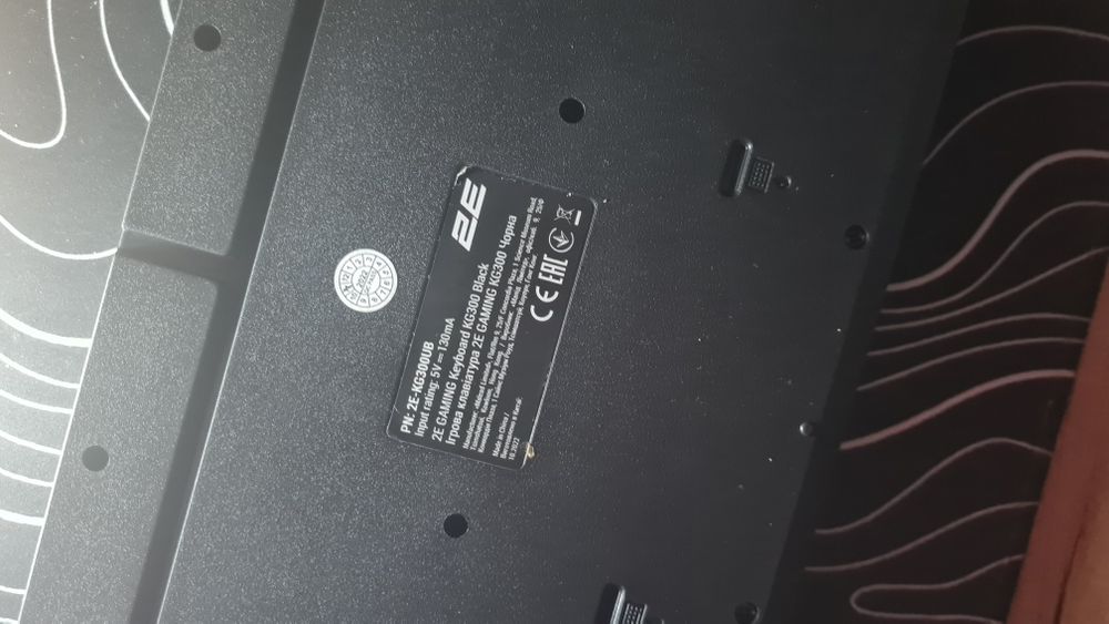 Ігрова клавіатура 2Е KG300 Black Custom