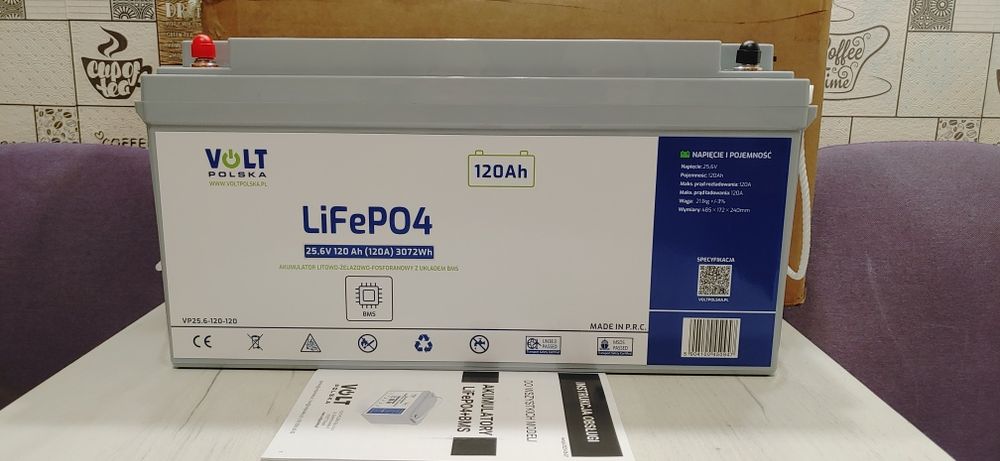 Акумулятор Volt Polska LiFePo4 25.6V 120Ah 120A 3072Wh. BMS. Нові. У наявності.