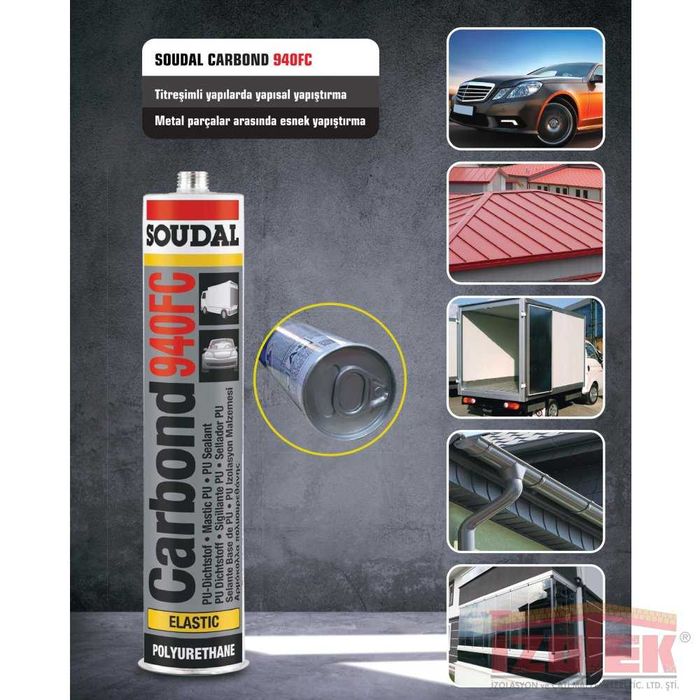 Cola e Veda Soudal 40FC (Branco, Cinza e preto)