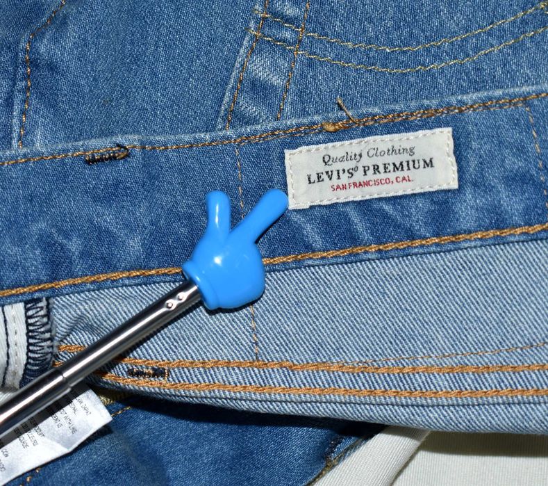 Levis 514 E Premium Denim Stretch Spodnie Jeansy 33x32