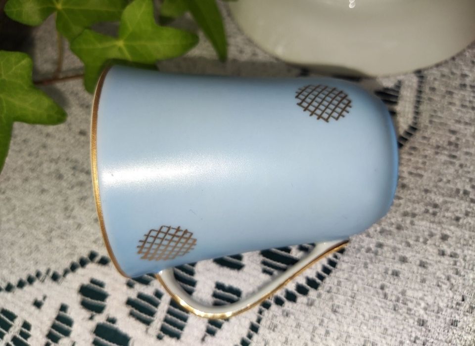 Ćmielów krokus filiżanka + spodek porcelana W. Potacki