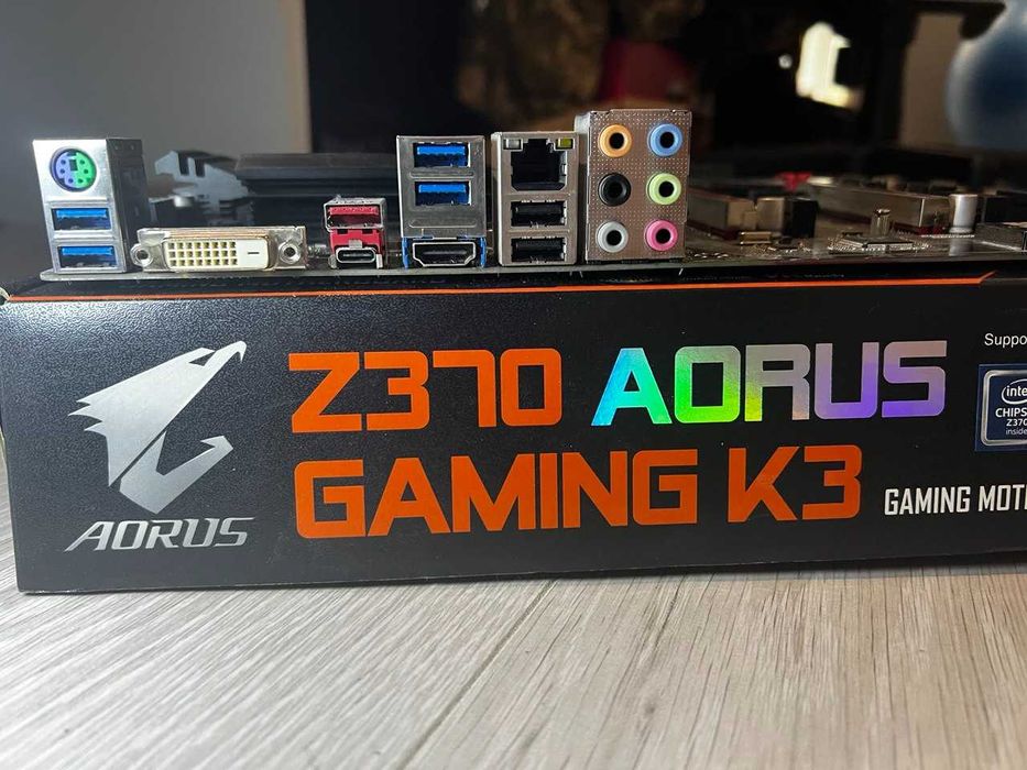 Материнська плата Z370 Aorus Gaming K3 — геймерська, LGA 1151