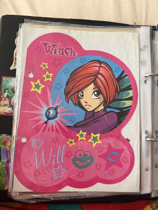 Karteczki witch, bratz, winx duże