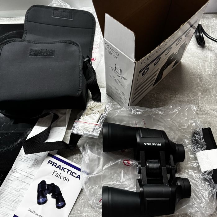 Бінокль Praktica Falcon 20x50, чорного кольору