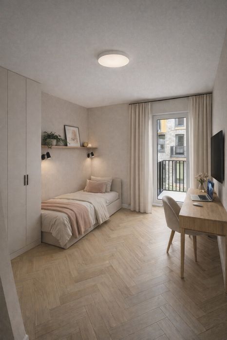 5 min pieszo do MAN i Strefy, Pokój z balkonem, Garaż, Niepolomice