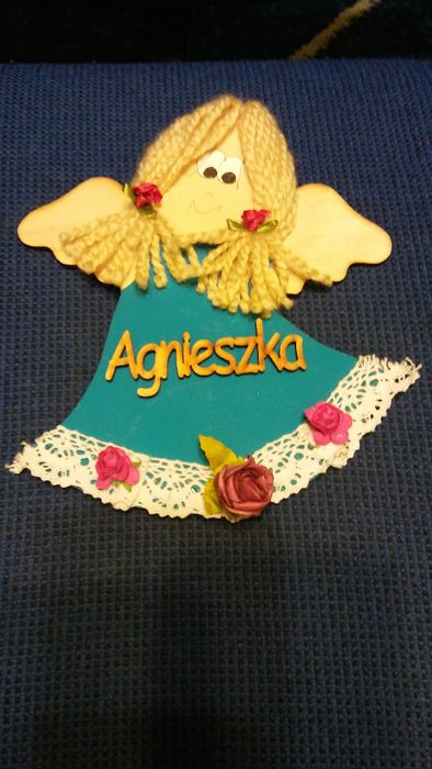 Zawieszka Anioł, Aniołek z napisem imienia Agnieszka