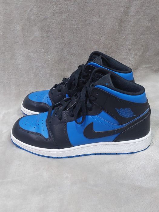 Nike air jordan 1 mid niebiesko czarne unisex 40 25cm