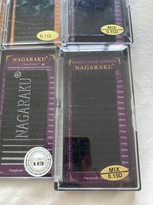 12 Caixas de Pestanas para Extensão – GlamLash + Nagaraku