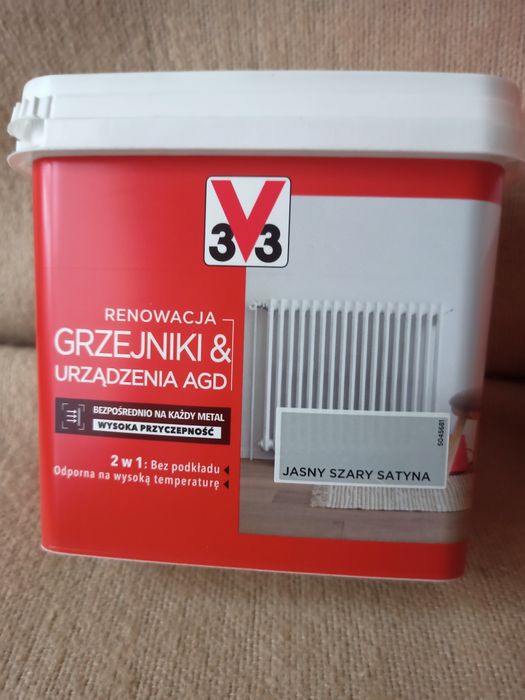 Farba renowacyjna V33 Grzejniki & Urządzenia AGD puszki 075L 3 kolory