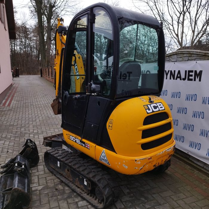 JCB 8018 CTS 2015r 3 łyżki Cat komatsu new holland