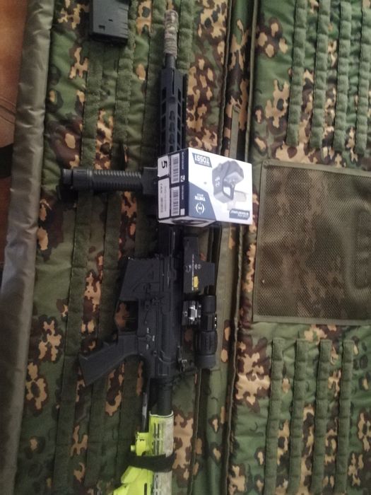 Airsoft APS com upgrades + material