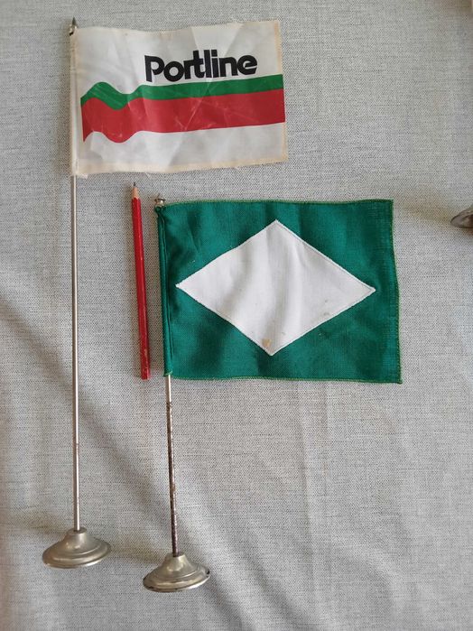 bandeiras/flâmulas da Comp. Colonial de Navegação; CTM, SG, etc