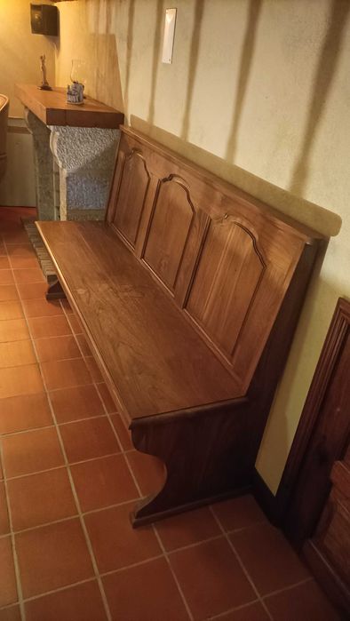 Banco escano madeira maciça