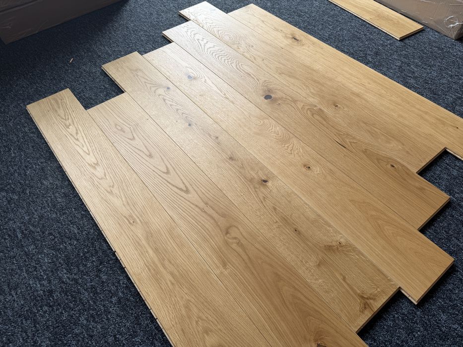 Podłoga dębowa deska 11x150x1200  Olej UV