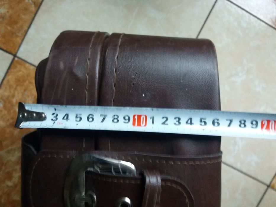 Torba skórzana podróżna walizka retro