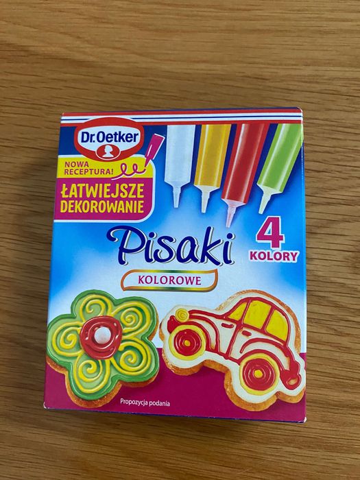 Pisaki cukrowe - Dr.Oetker - 4 kolory