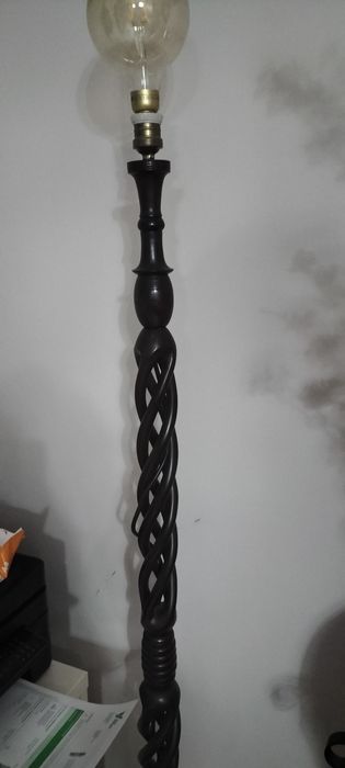 Candeeiro Vintage em madeira