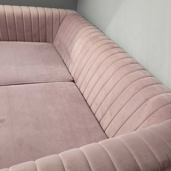 Sofa welurowa dwuosobowa/bez funkcji spania
