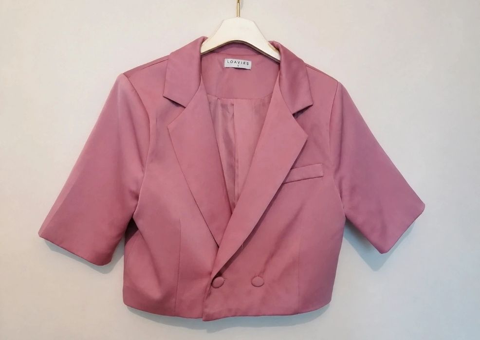 Blazer rosa tamanho S