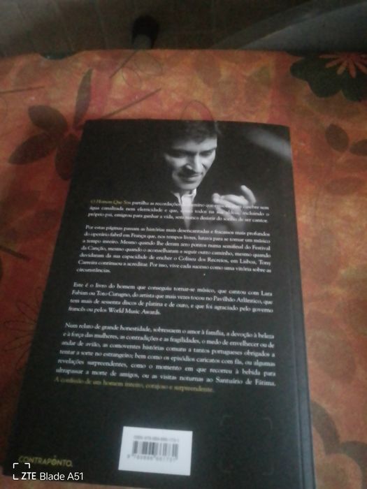 Livro - O homem que sou - Tony Carreira