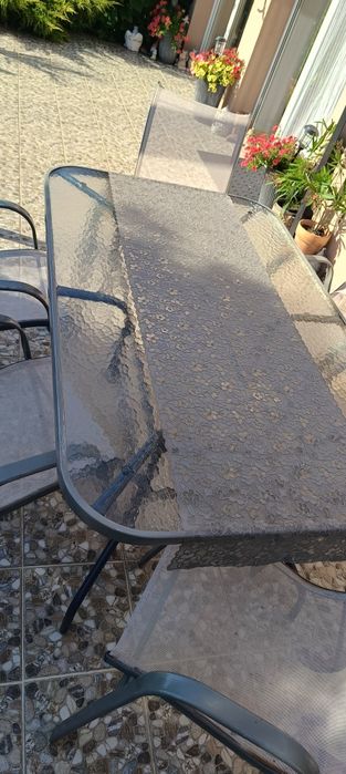 Meble tarasowe na 6 osób